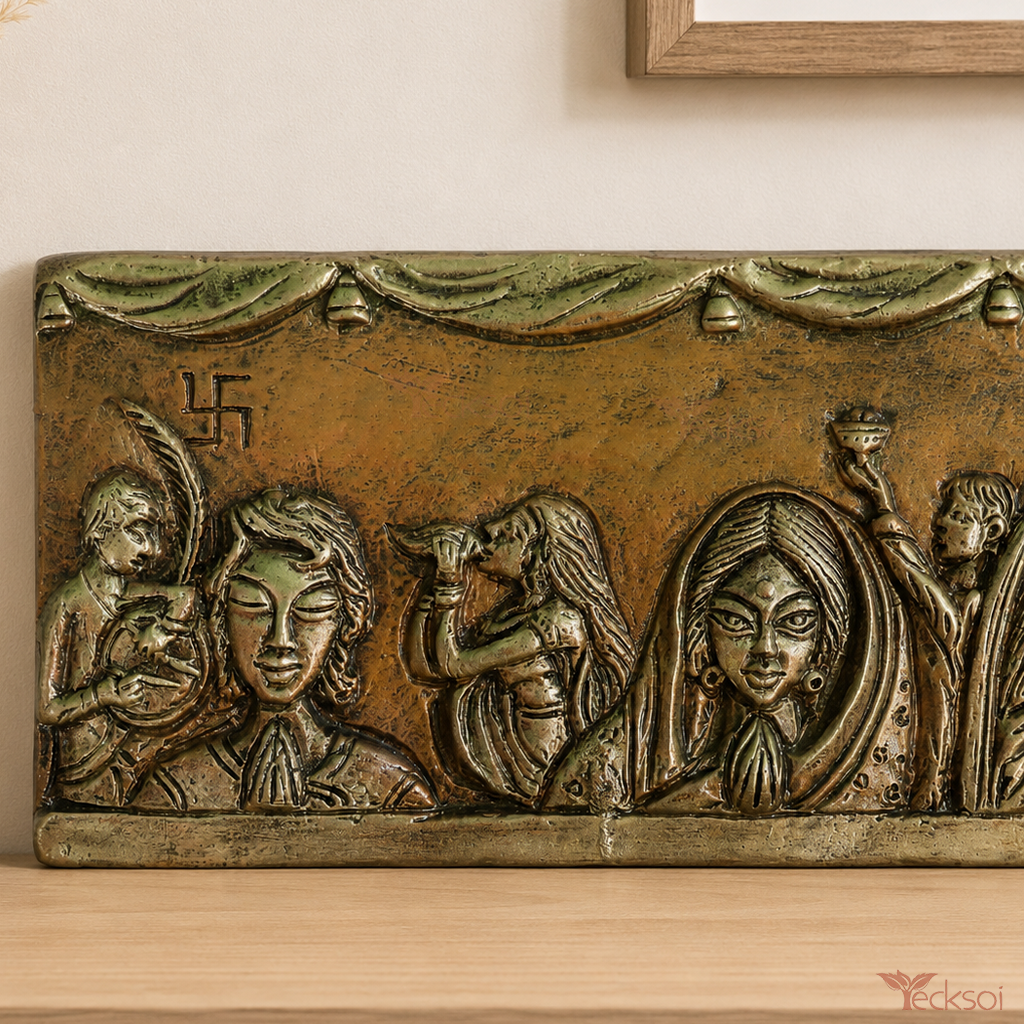 Tecksoi Bengal Heritage Terracotta Subha Vijaya Art Sculpture