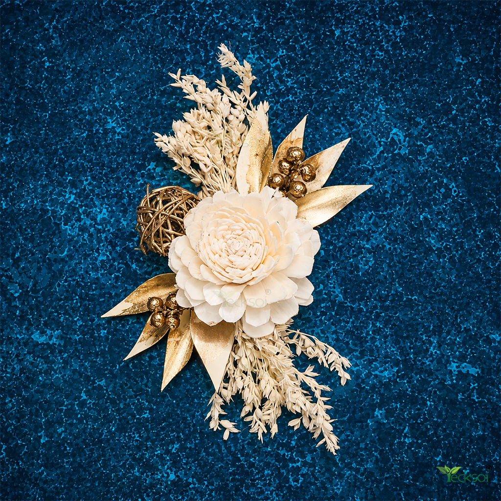 Tecksoi Breath of Branch – Handmade 100% Natural Dry Flower Bunch for Gifting, Packaging & Elegant Decor | Pack Of 5