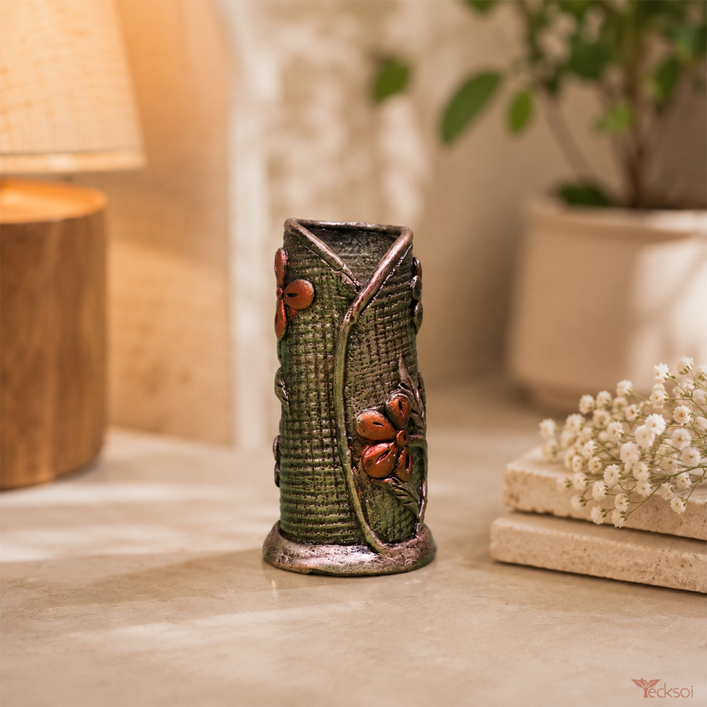 Tecksoi Eco Terracotta Flower Planter - Traditional Clay Pot
