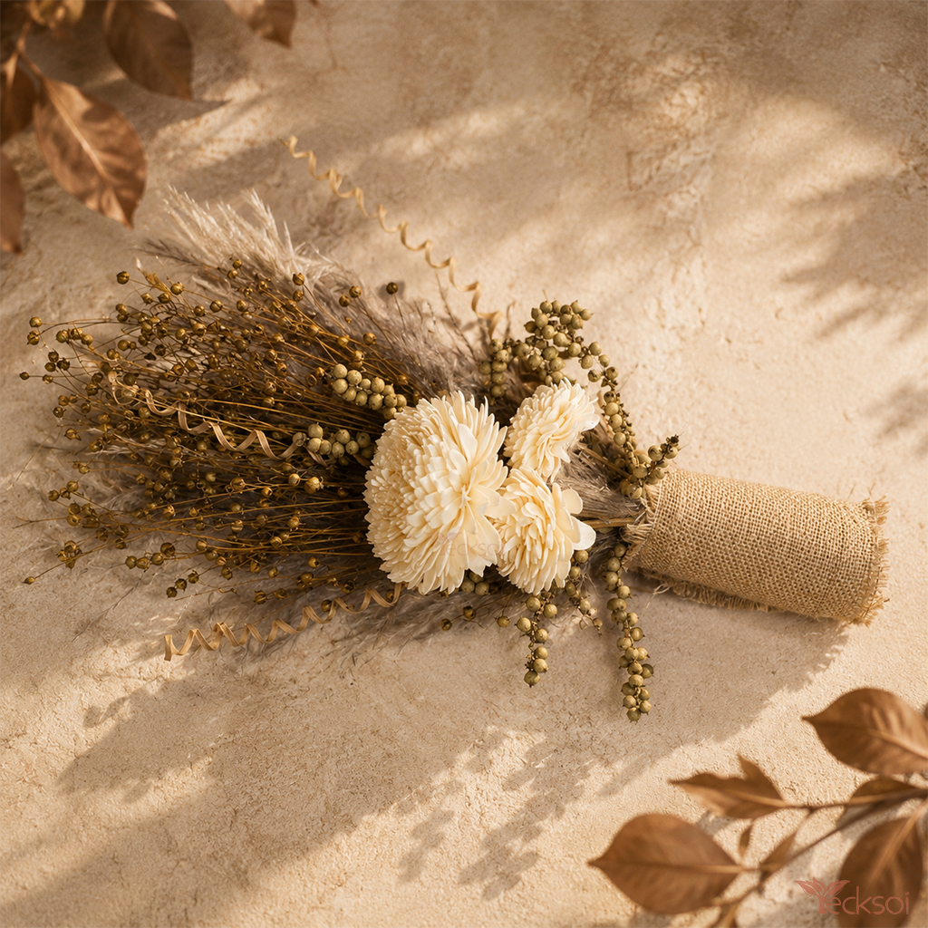 Tecksoi Grounded Grace Dry Flower Hand Bouquet