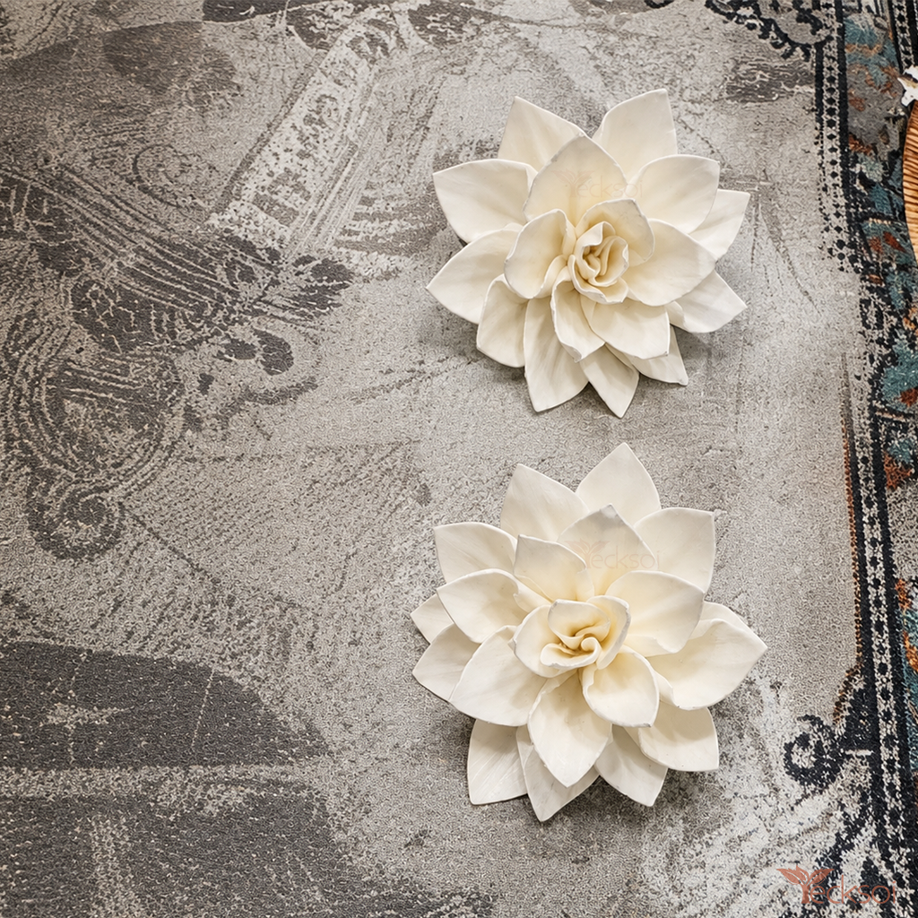 Tecksoi Handmade Dried Lady Liberty Sola Wood Flower | Pack Of 10