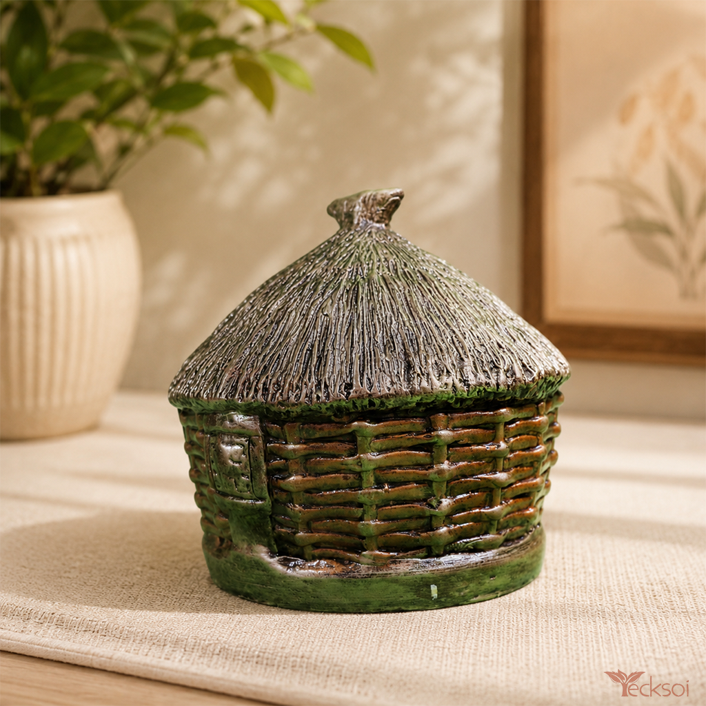 Tecksoi Mitti Vault Terracotta Money Bank & Home Decor