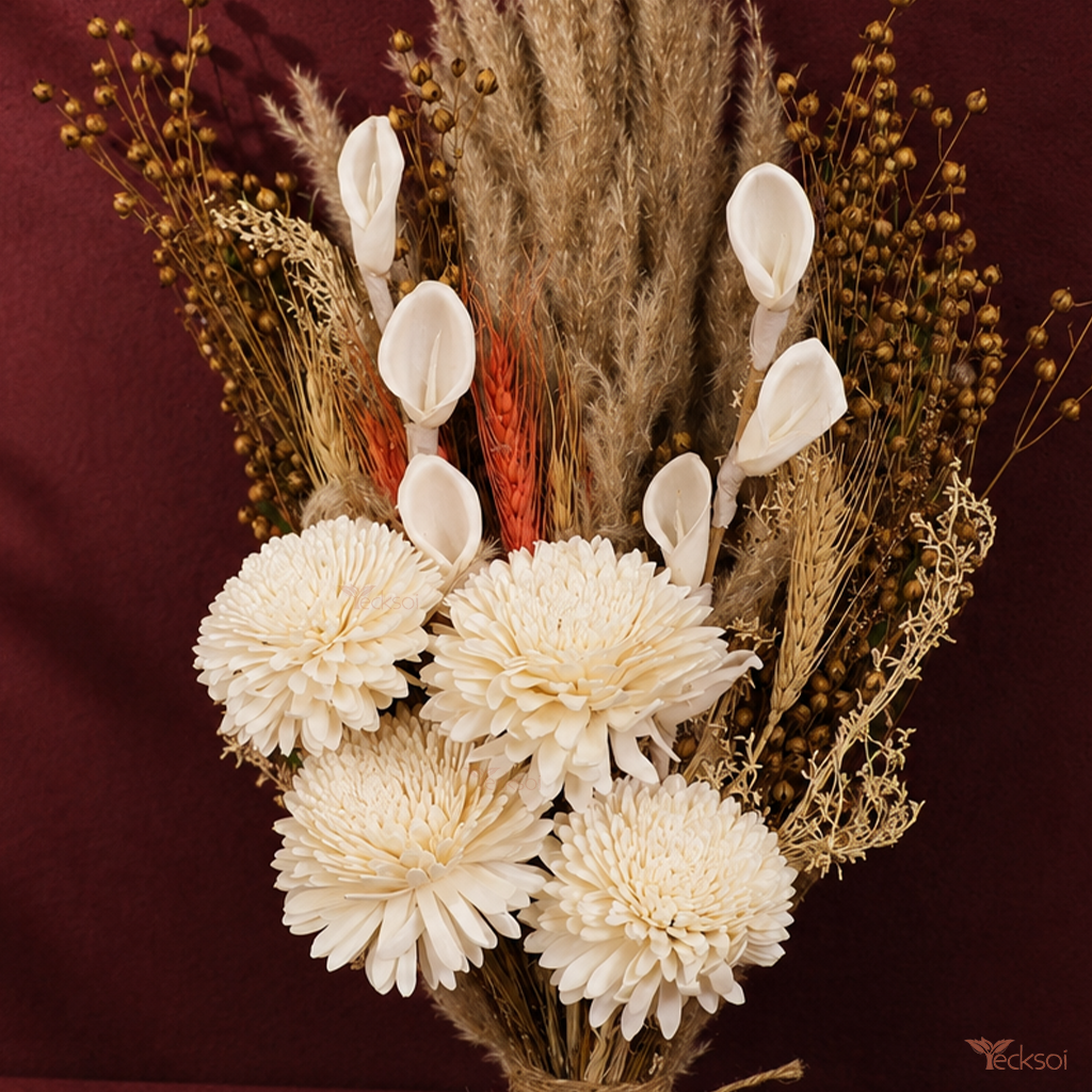 Tecksoi Morning Hush Dry Flower Bouquet