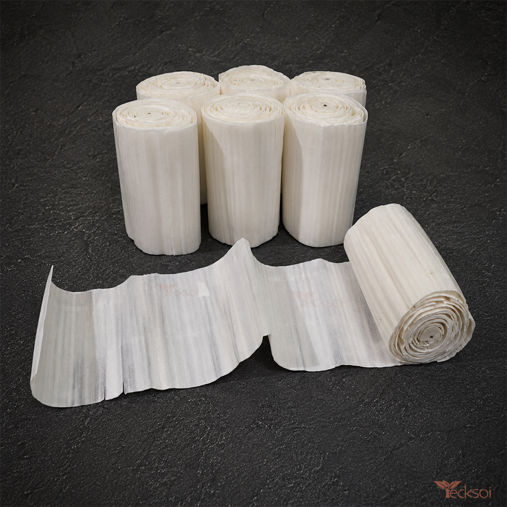 Tecksoi Natural Sola Wood Patti Roll For Crafting | Pack Of 6