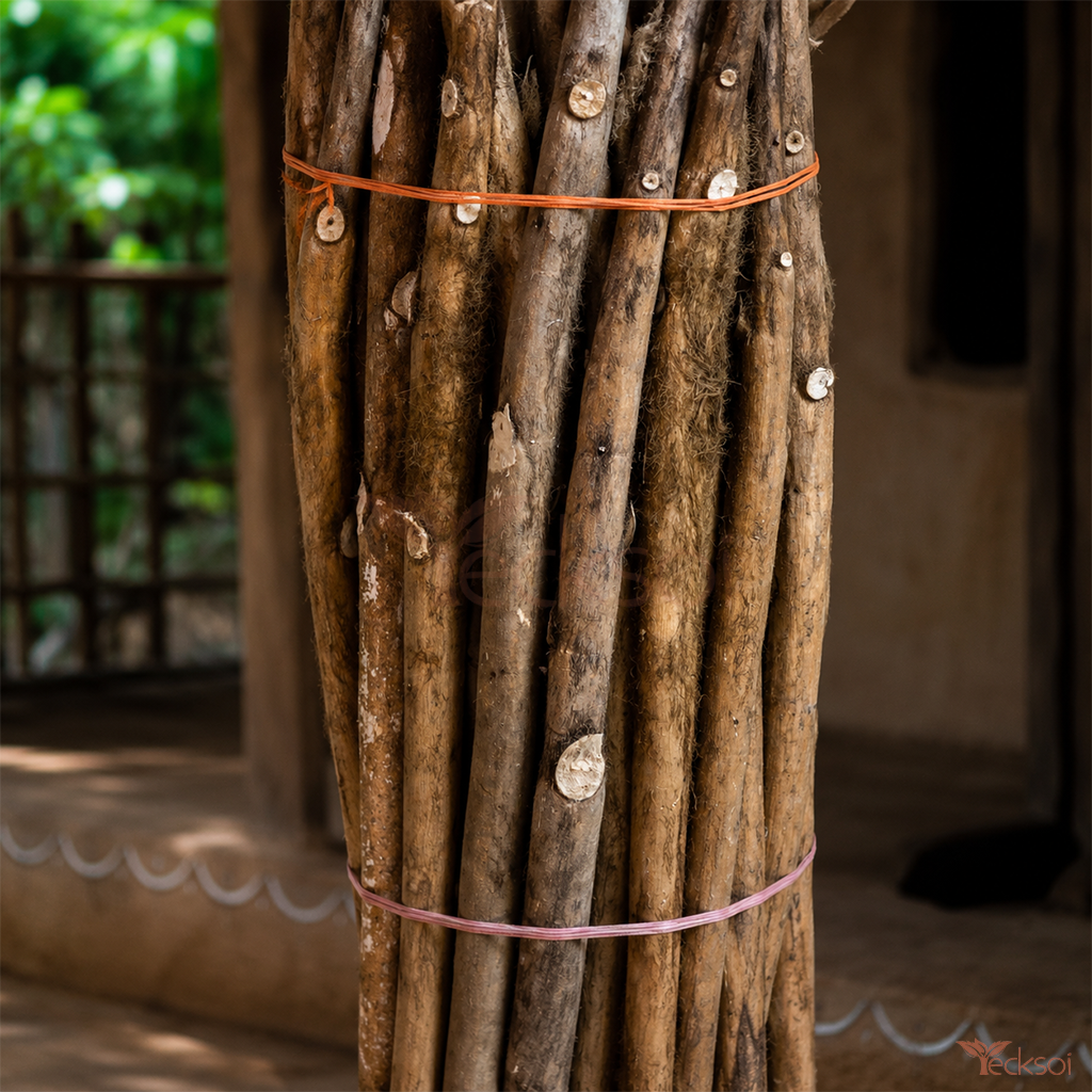 Tecksoi Natural Sola Wood Whole Stems For Crafting – Premium Handmade 100% Natural Eco-Friendly Sola Wood Stems for Floral Design, DIY Crafts & Home Decor | Pack Of 6