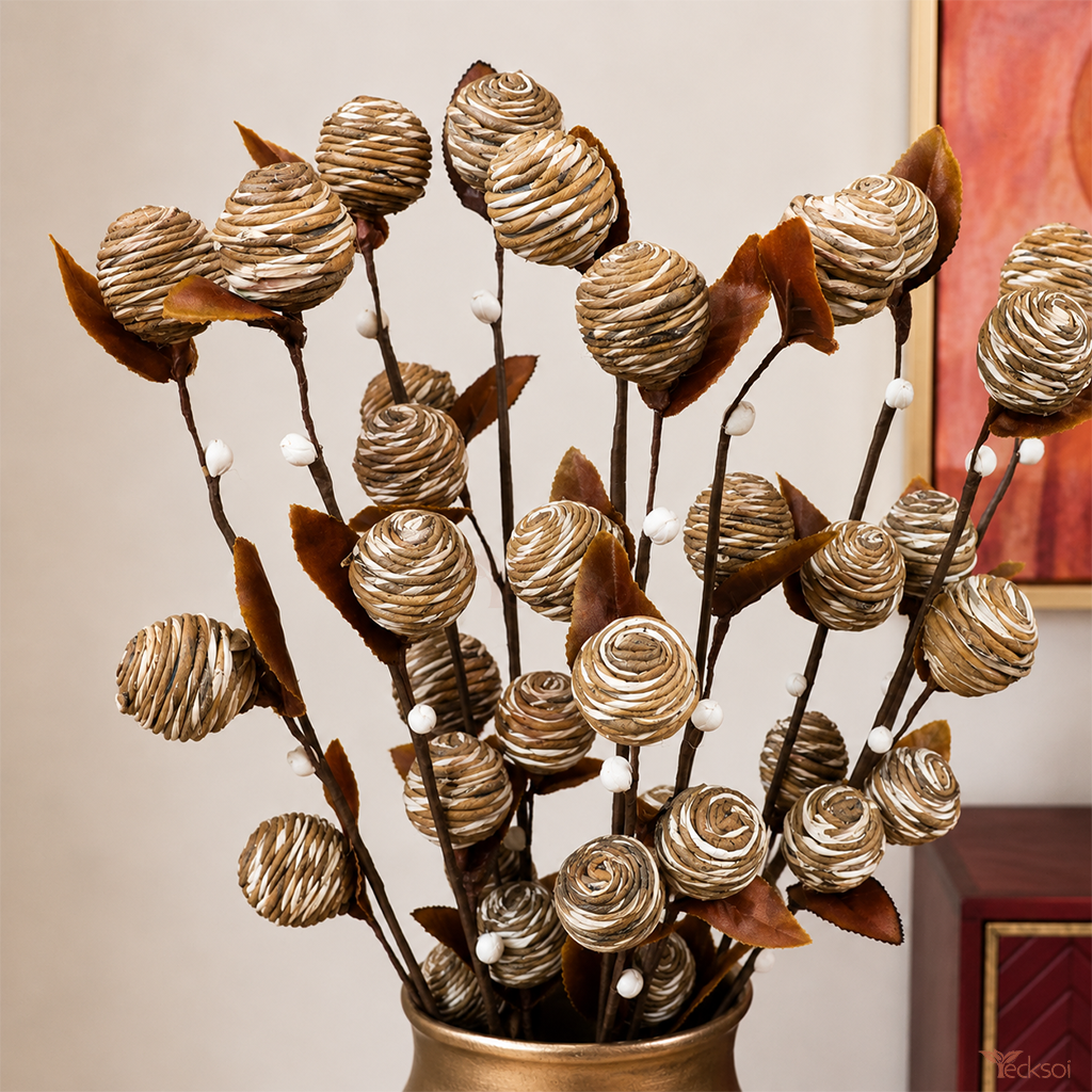 Tecksoi Sola Bedi Ball Decorative Sticks – Creep Ball On Stem | Pack Of 5