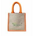 Jute Hand Bag – Orange Tote | Natural Elegance by Tecksoi