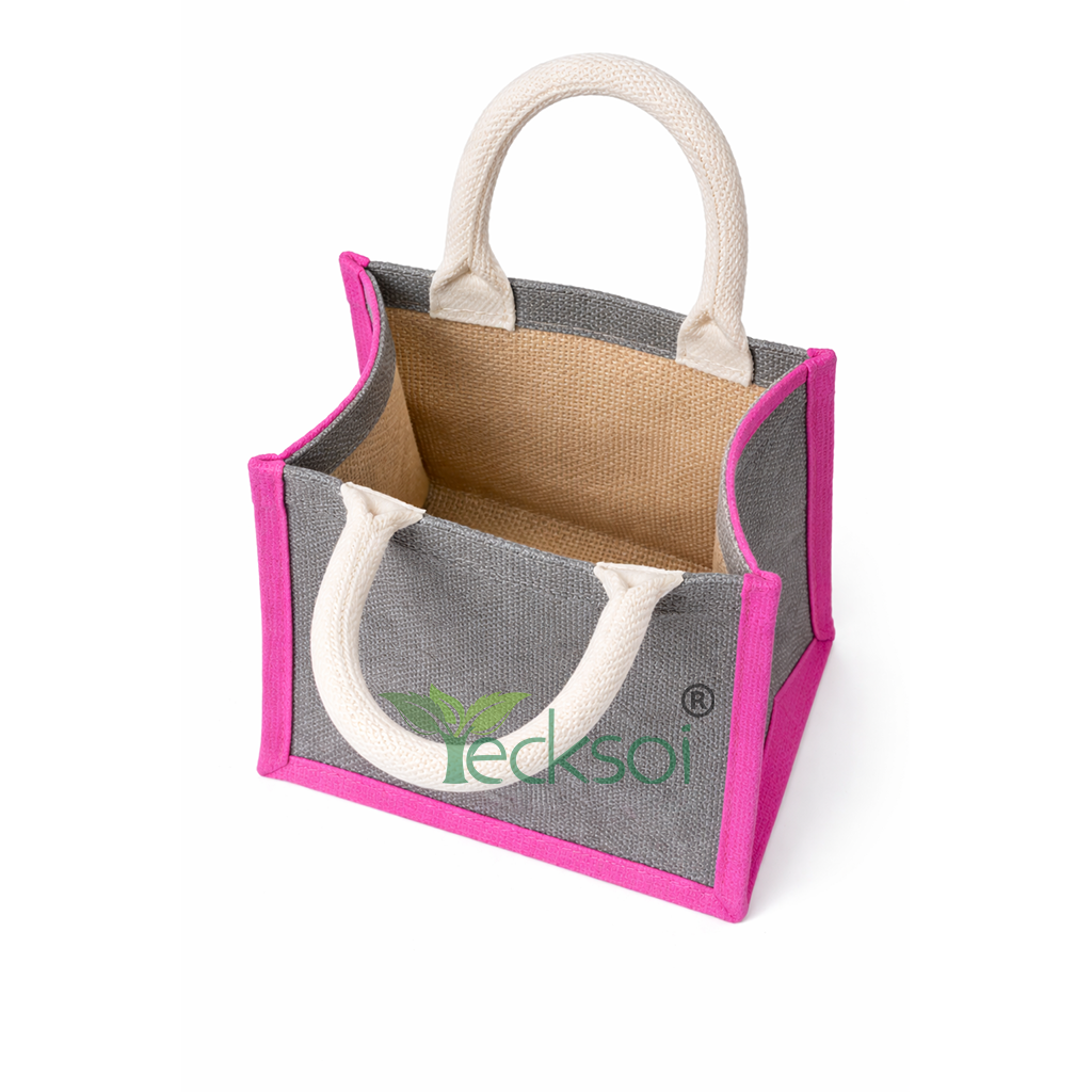 Tecksoi Jute Handy Bag With Tote | 100% Natural