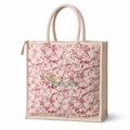 Tecksoi Jute Large Shopping Bag with Zipper | Spacious Strength with Sustainable Purpose