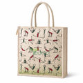 Tecksoi Large Eco Jute Bag with Zipper | Extra Space, Enduring Sustainability