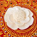 Tecksoi Apple Blossom Sola Wood Flower – Realistic Handcrafted Floral Decor with Soft Natural Elegance | Pack Of 10