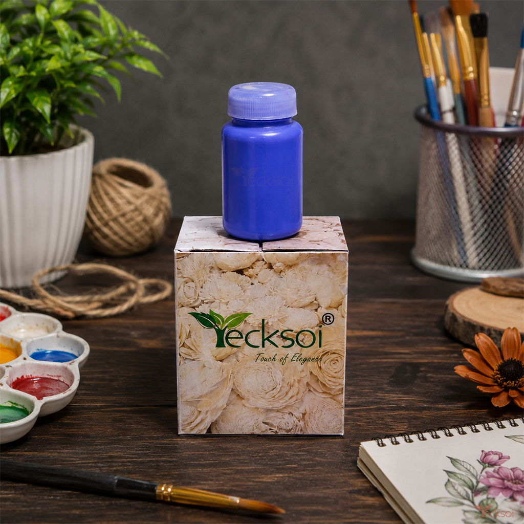 Tecksoi Azure Blue Liquid Color for DIY & Crafting – Premium Liquid Color for Sola Wood Flowers, Handmade Crafts & Decorative Projects | 30ml