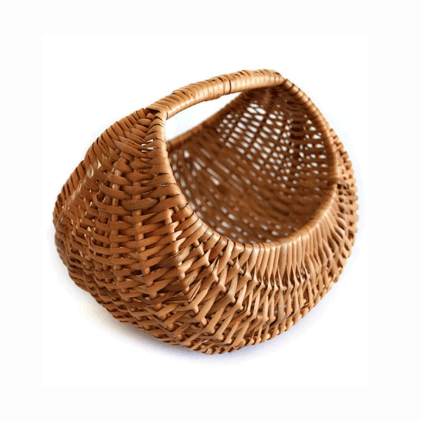 Tecksoi Bamboo Fruit Basket With Handle | Premium Quality