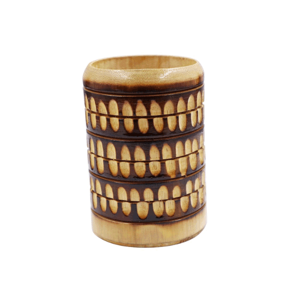 Tecksoi Bamboo Minakari Pen Stand | Handmade | Premium Quality
