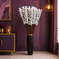 Tecksoi Blue Shell Ginger Sola Wood Flower Sticks Natural Dried Vase Decor | Pack Of 5
