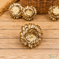 Tecksoi Brown Princess Sola Wood Flower – Premium Handcrafted Floral Decor with Royal Natural Charm | Pack Of 10