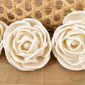 Tecksoi Charming Rose Sola Wood Flower – Realistic Handcrafted Floral Decor with Timeless Rose Beauty| Pack Of 10