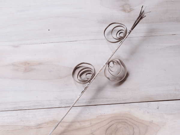 Tecksoi Dry Exotic Coco Broom Stick Ring Premium Quality 100% Natural Pack Of 10