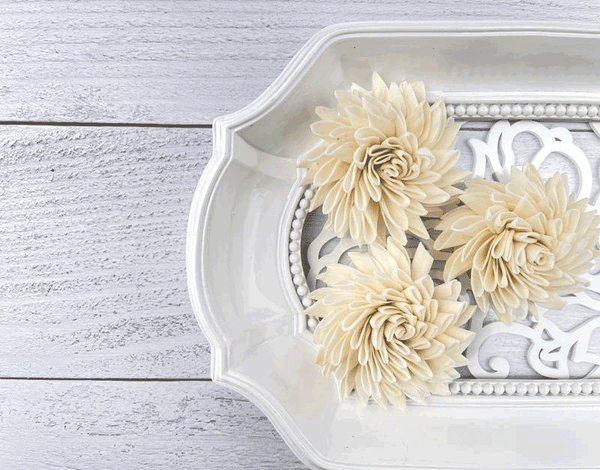 Tecksoi Electra Sola Wood Flower Premium Quality 100% Natural Pack Of 12