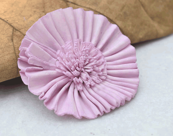 Tecksoi Emory Sola Wood Flower Premium Quality 100% Natural Pack Of 12