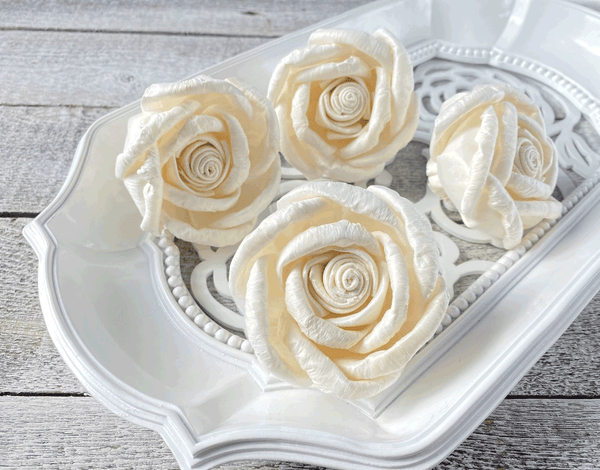 Tecksoi Forbidden Rose Sola Wood Flower Premium Quality 100% Natural Pack Of 12