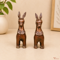 Tecksoi Galloping Clay Horse - Terracotta Art For Decor
