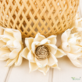 Tecksoi Gazania Sola Wood Flower – Premium Handcrafted Floral Decor with Realistic Natural Beauty | Pack Of 10