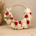 Tecksoi Golden Halo Ring Sola Wood Decorative Ring For Wall & Door