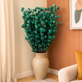 Tecksoi Green Sola Wood Lily Flower Sticks – Premium Dyed Handmade Sola Wood Flowers for Home Decor, Vase Arrangements & Luxury Floral Styling | Pack Of 10