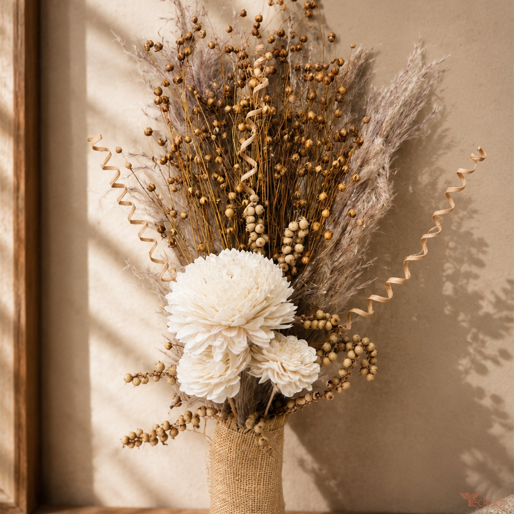 Tecksoi Grounded Grace Dry Flower Hand Bouquet