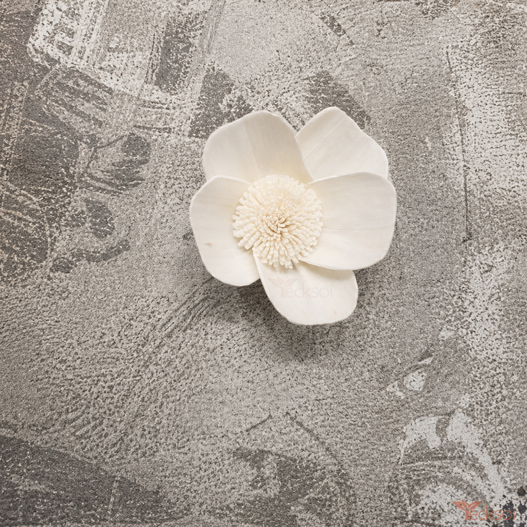 Tecksoi Handcrafted Apple Blossom Sola Wood Flower | Pack Of 10