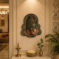 Tecksoi Handcrafted Terracotta Kathakali Character Face - Indian Wall Art