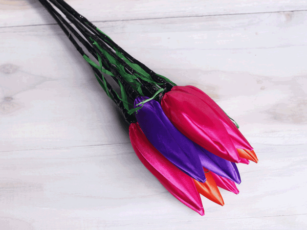 Tecksoi Handmade Silk Lotus Flower Stick Premium Quality 100% Natural Pack Of 10