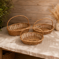 Tecksoi Handmade Willow Wicker Storage Basket | Set Of 3