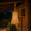 Tecksoi Handwoven Bamboo Lamp Cover For Decor