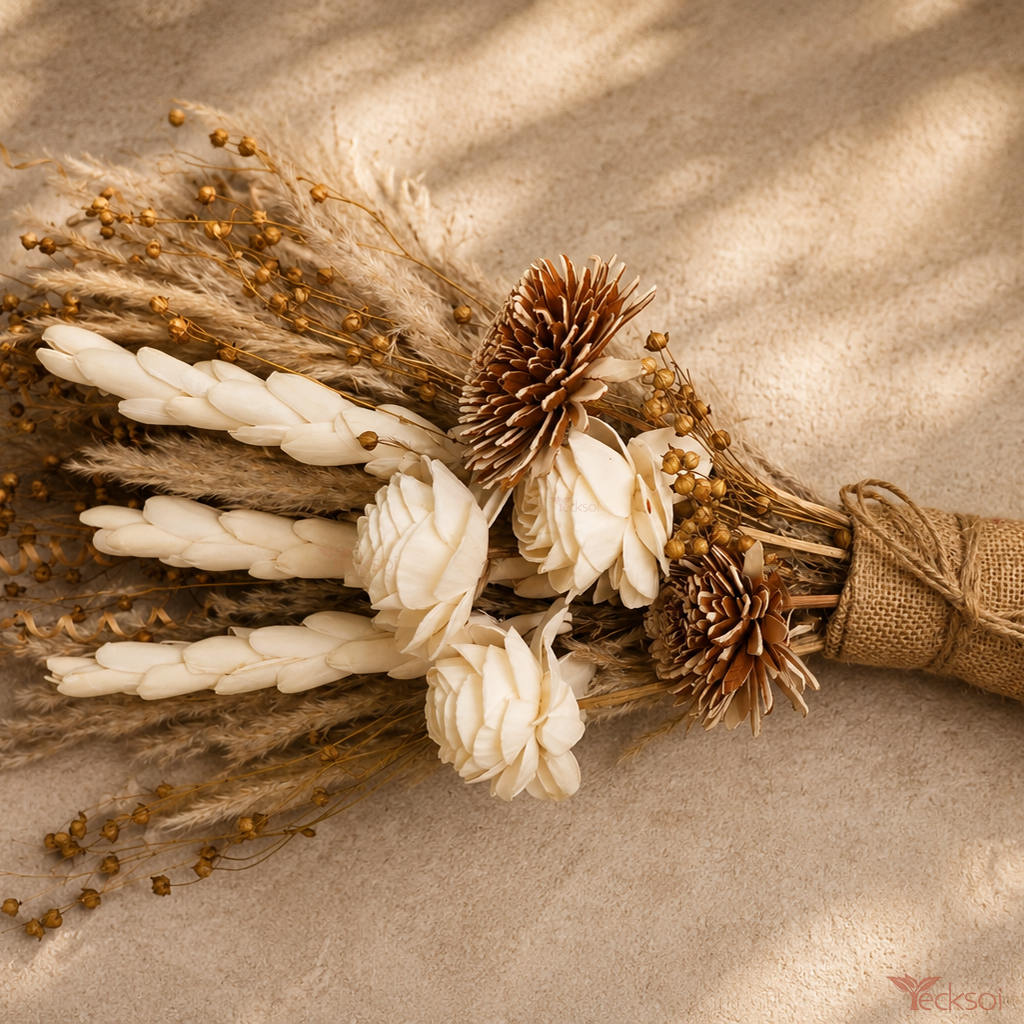 Tecksoi Harvest Embrace Sola Wood Flower Bouquet