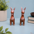 Tecksoi Heritage Terracotta Horse Handmade – Bengal Clay Art | Set Of 2