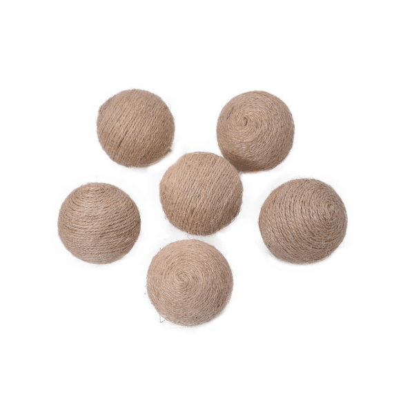 Tecksoi Jute Twine Rope Ball | Decorating Ball | Eco Friendly | 100% Natural | Pack Of 12