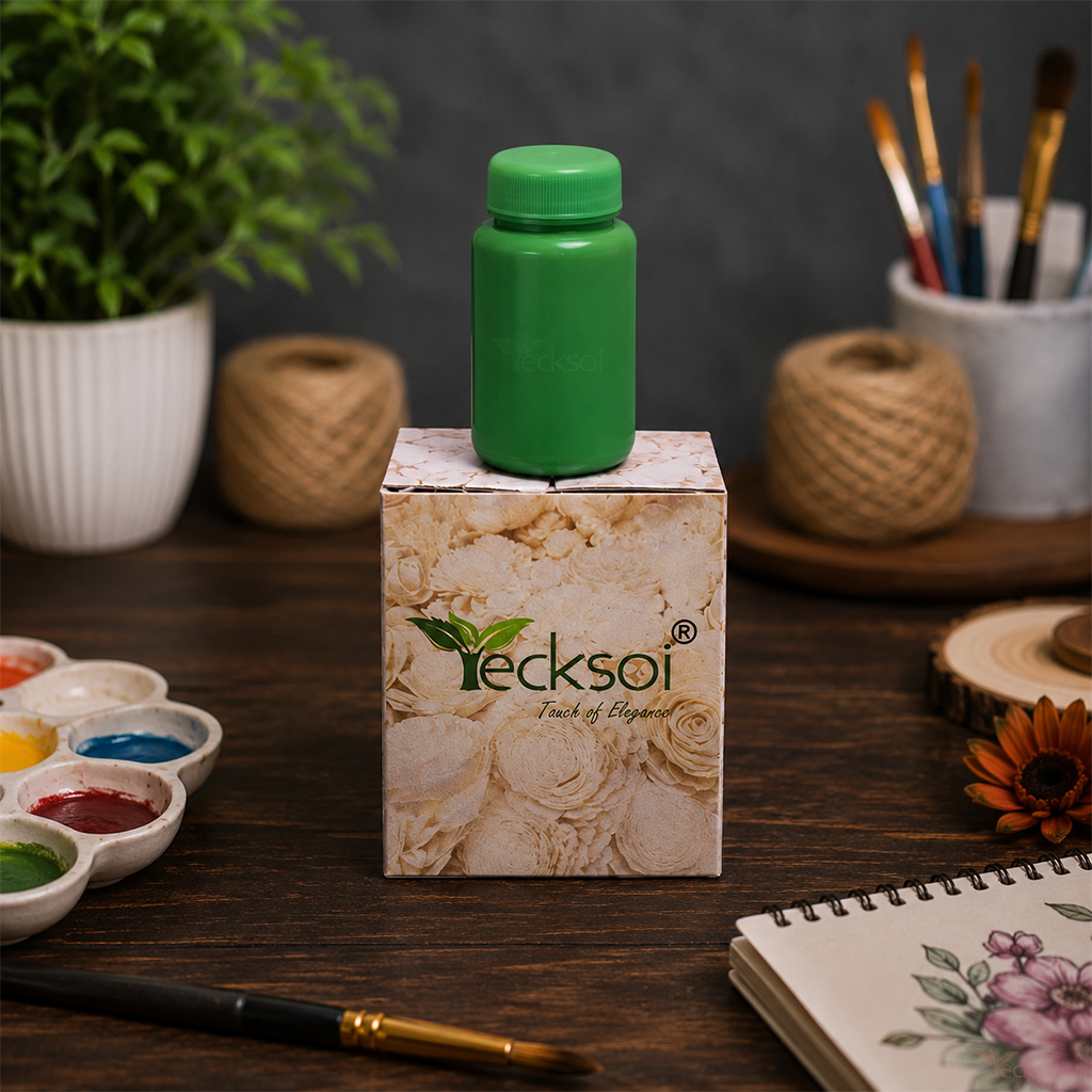 Tecksoi Lawn Green Liquid Color for DIY & Crafting – Premium Liquid Color for Sola Wood Flowers, Handmade Crafts & Decorative Projects | 30ml