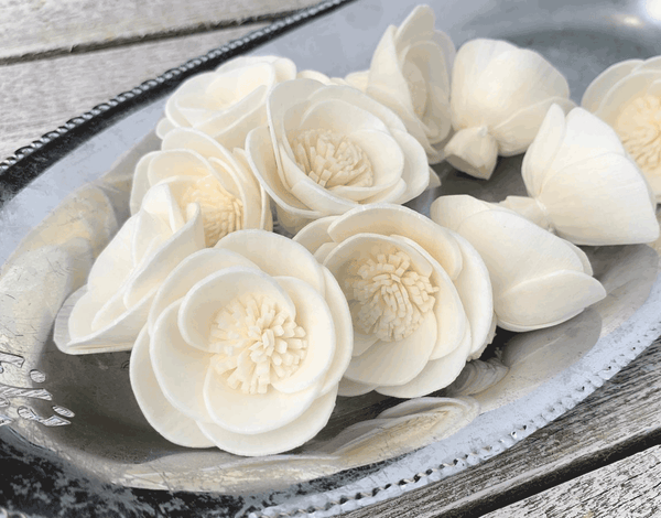 Tecksoi Luna Sola Wood Flower Premium Quality 100% Natural Pack Of 12