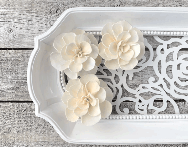 Tecksoi Maria Sola Wood Flower Premium Quality 100% Natural Pack Of 12