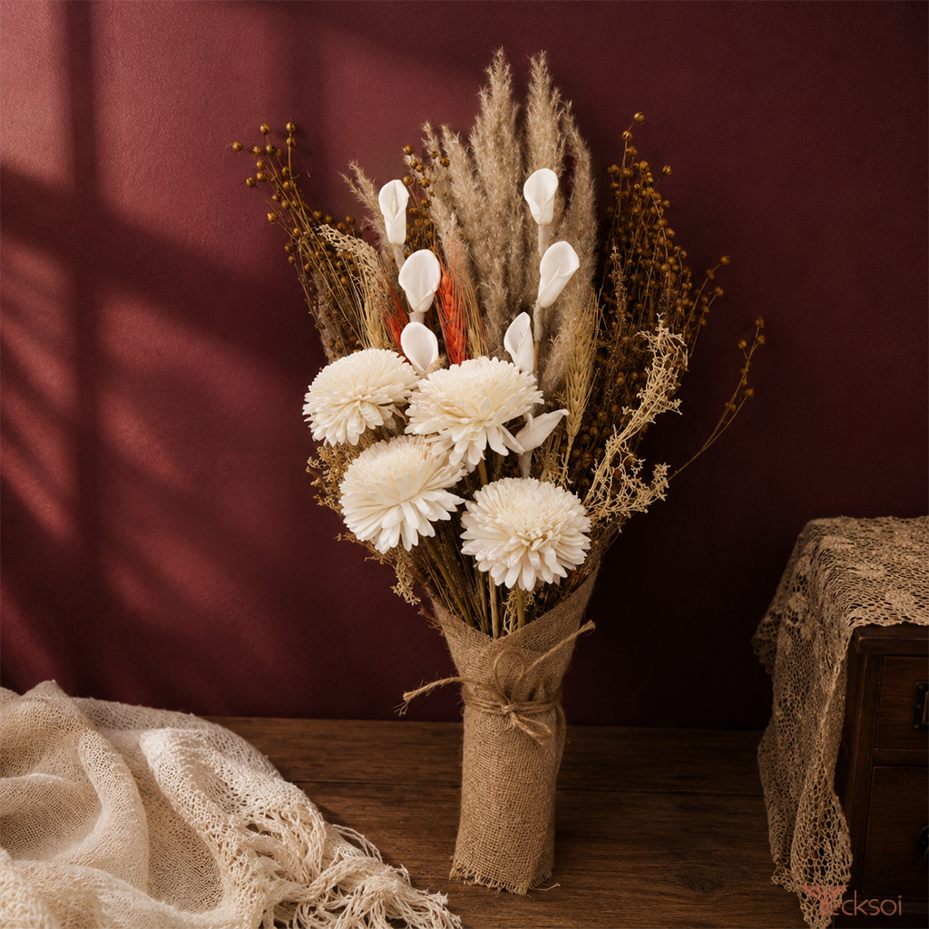 Tecksoi Morning Hush Dry Flower Bouquet