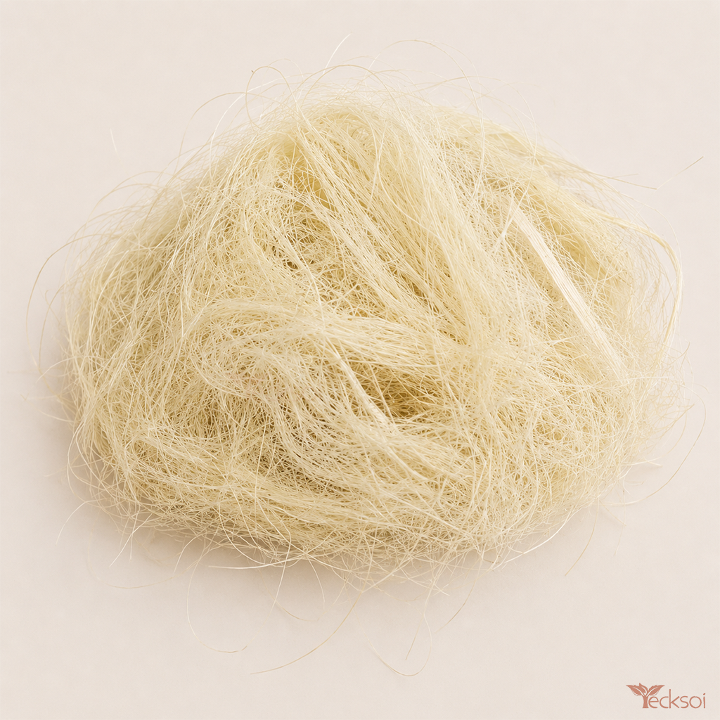 Tecksoi Natural Dried Bleached White Coco Fiber | Pack Of 100g