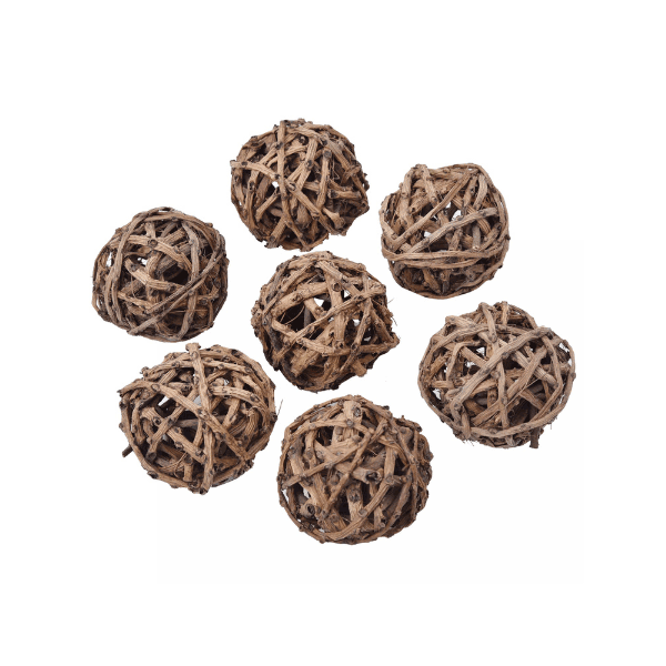 Tecksoi Natural Dried Decorating Ball | Eco Friendly | 100% Natural | Pack Of 12