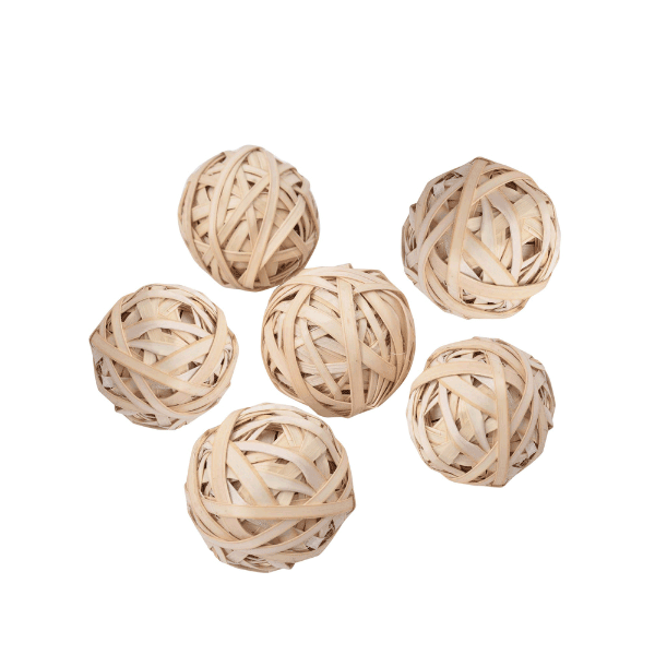 Tecksoi Natural Dried Lata Ball | Eco Friendly | Decorating Ball | 100% Natural | Pack Of 12