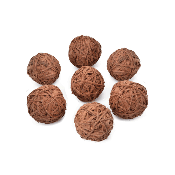 Tecksoi Natural Dried Reed Decorating Ball | 100% Natural | Eco Friendly | Pack Of 12
