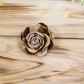 Tecksoi Natural Sola Wood Bark Beauty Rose Flower – Premium Handmade 100% Natural Sola Wood Flower for Elegant Home, Wedding & Luxury Decor | Pack Of  10