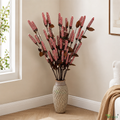Tecksoi Palm Leaf Chain Pine Dry Flower Sticks – Handmade Natural Palm Leaf Decor for Home & Event Styling | Pack Of 5