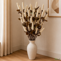 Tecksoi Palm Leaf Pine Chain Natural Dry Flower Sticks – Handmade Eco-Friendly Palm Leaf Decor for Home & Event Styling | Pack Of 5