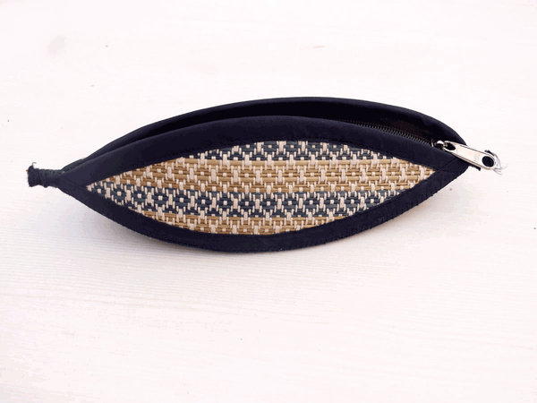 Tecksoi Pencil Bag Made With Madur Kathi | 100% Natural| Handmade | Eco Friendly